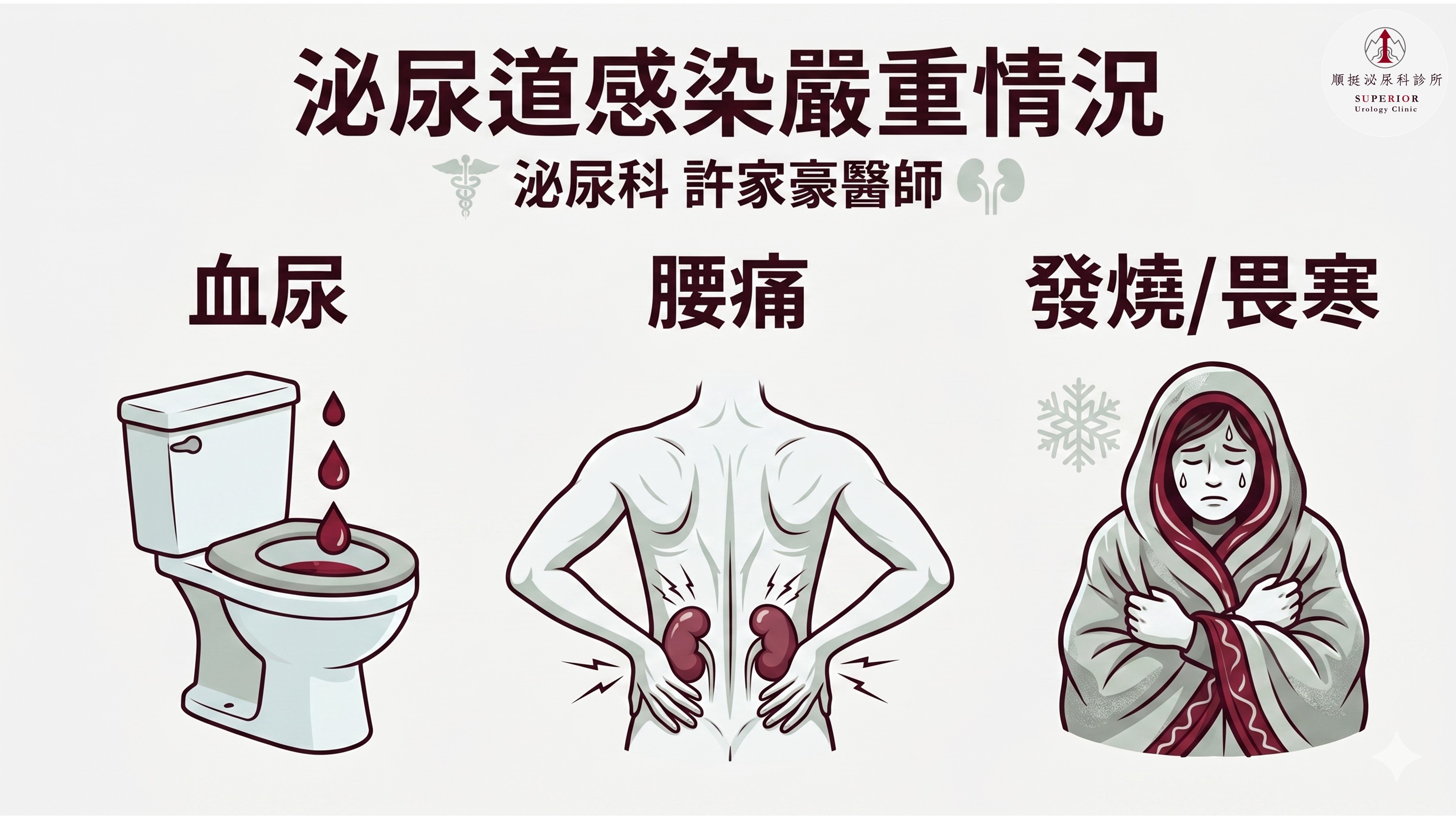 女性UTI膀胱炎排尿灼痛症狀示意圖